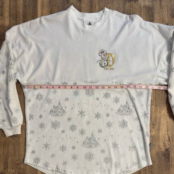 DisneyParks Disneyland Holiday Spirit Jersey Castle Terry 2020 White Unisex XS - Picture 7 of 9